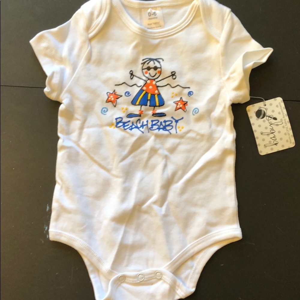 Beach baby onesie.